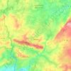 Topografische kaart Juvigné, hoogte, reliëf