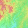 Topografische kaart Ashoro, hoogte, reliëf