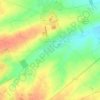 Topografische kaart Berneville, hoogte, reliëf