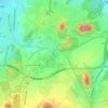 Topografische kaart Flénu, hoogte, reliëf