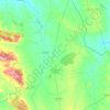 Topografische kaart Quintana de la Serena, hoogte, reliëf