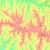 Topografische kaart Floreal, hoogte, reliëf