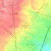 Topografische kaart Cubas de la Sagra, hoogte, reliëf