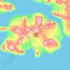 Topografische kaart остров Чамп, hoogte, reliëf