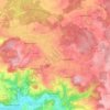 Topografische kaart Hohenfels, hoogte, reliëf