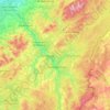 Topografische kaart Beauce, hoogte, reliëf