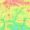 Topografische kaart Test Valley, hoogte, reliëf