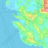 Topografische kaart Δήμος Ηγουμενίτσας, hoogte, reliëf