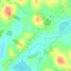 Topografische kaart Monaghanoose, hoogte, reliëf