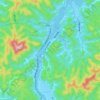 Topografische kaart Kinosaki, hoogte, reliëf