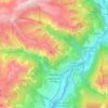 Topografische kaart Châteauroux-les-Alpes, hoogte, reliëf