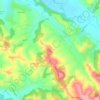 Topografische kaart Garos, hoogte, reliëf