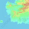 Topografische kaart West Kalimantan, hoogte, reliëf