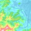 Topografische kaart Bárcena de Cicero, hoogte, reliëf
