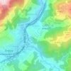 Topografische kaart Arama, hoogte, reliëf