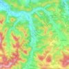 Topografische kaart Dun, hoogte, reliëf