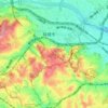 Topografische kaart Inagi, hoogte, reliëf