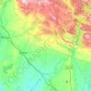Topografische kaart La Litera, hoogte, reliëf