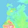 Topografische kaart Ancud, hoogte, reliëf