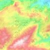 Topografische kaart la Vall d'Ebo, hoogte, reliëf