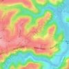 Topografische kaart Bangor, hoogte, reliëf