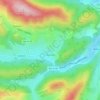 Topografische kaart Aroztegi, hoogte, reliëf