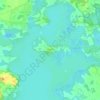 Topografische kaart Wigry, hoogte, reliëf