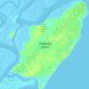 Topografische kaart Daufuskie Island, hoogte, reliëf