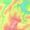 Topografische kaart Hébécrevon, hoogte, reliëf