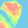 Topografische kaart Isla Stefansson, hoogte, reliëf