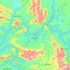 Topografische kaart Guapé, hoogte, reliëf