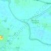 Topografische kaart Long Drax, hoogte, reliëf