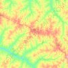 Topografische kaart Tupã, hoogte, reliëf