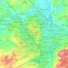 Topografische kaart Milton Keynes, hoogte, reliëf