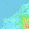 Topografische kaart Awara, hoogte, reliëf