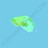 Topografische kaart Horsburgh Island, hoogte, reliëf
