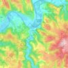 Topografische kaart Lacave, hoogte, reliëf