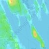 Topografische kaart Indian Bay, hoogte, reliëf