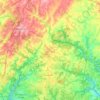 Topografische kaart Patuxent River State Park, hoogte, reliëf