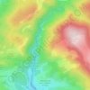 Topografische kaart Villanueva de Arce, hoogte, reliëf