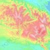 Topografische kaart Pegunungan Arfak, hoogte, reliëf