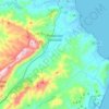 Topografische kaart Thiniscole/Siniscola, hoogte, reliëf
