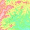 Topografische kaart Chumbo, hoogte, reliëf
