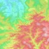 Topografische kaart 74245, hoogte, reliëf