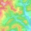 Topografische kaart Montbrand, hoogte, reliëf