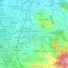Topografische kaart Babakan Madang, hoogte, reliëf