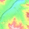 Topografische kaart Botorrita, hoogte, reliëf