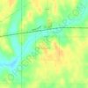 Topografische kaart Cromwell, hoogte, reliëf