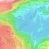 Topografische kaart Ramsko jezero, hoogte, reliëf