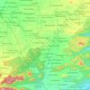 Topografische kaart Pulicherla, hoogte, reliëf